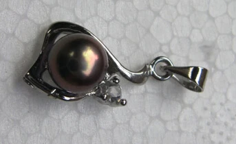 Бесплатная доставка браслет ювелирных изделий 7-8 мм подвеска из черного жемчуга