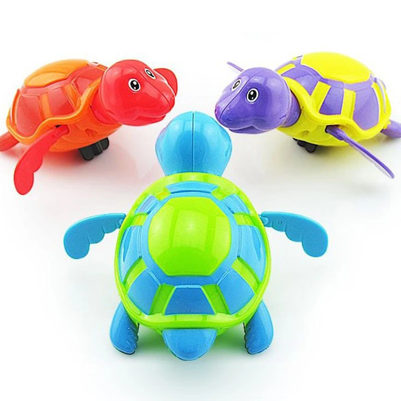 Baby Bath Toy Swim Bath Turtle Play Water Wind-up Chain Clockwork Children Bathing Cute cartoon Animal Classic Toys CL5672