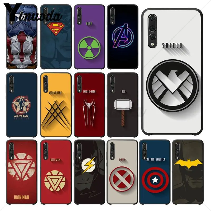 Yinuoda Marvel Superhero ТПУ Мягкие аксессуары для телефонов Чехол huawei nova 3i honor8x mate20 pro p20lite