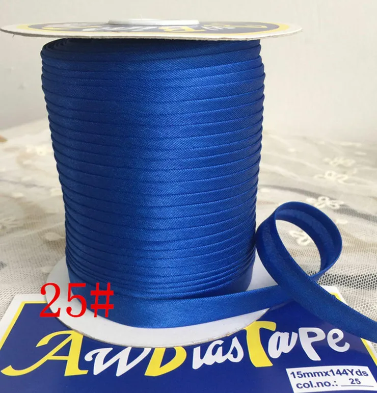 Col No.25 5/"(15 мм) X25Yards/карта атласная косая лента, AW бренд ручной работы для пошив одежды «сделай сам» и обрезки - Цвет: Col No.25