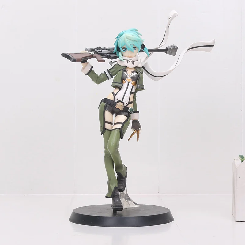 without box 21 см аниме Sword Art Online Asada Shino фигурка САО II 3 издание Синон ПВХ фигурка Коллекция Модель игрушки куклы - Цвет: without box