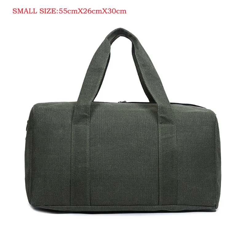 Green-Small Модная Повседневная холщовая мужская сумка Новая женская уличная дорожная сумка Большая вместительная спортивная сумка - Цвет: Green-Small