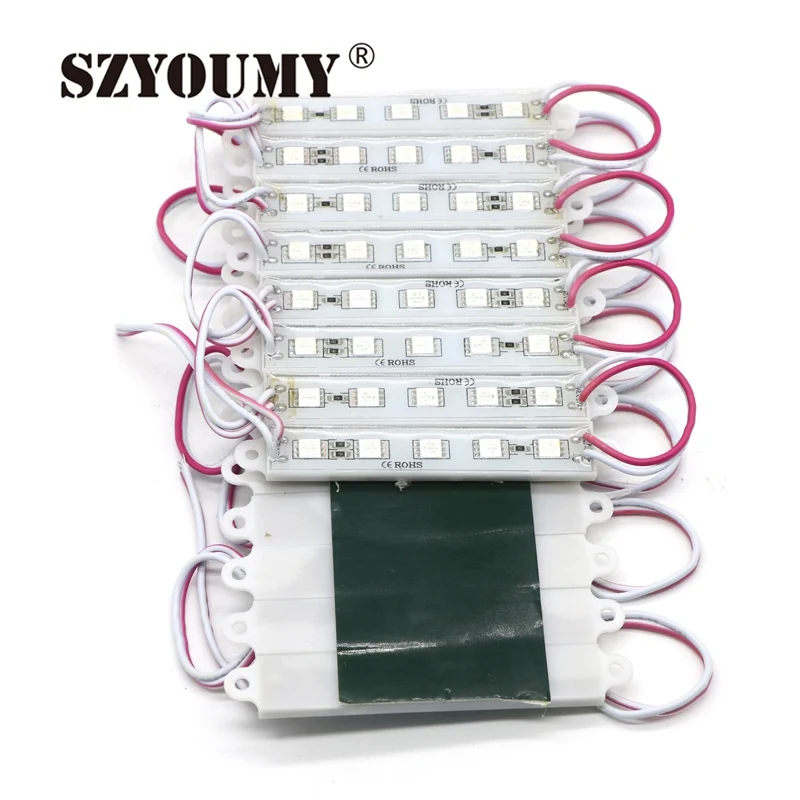 SZYOUMY 1000 шт 5 LED модуль 5050 SMD синий/зеленый/красный/белый/wartm белый водонепроницаемый