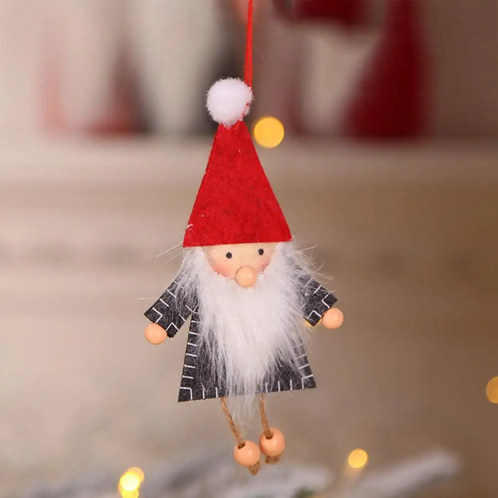 FENGRISE Merry Christmas 2019 подвеска на елку Санта Клаус деревянное Рождественское