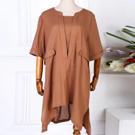 Блузка женская льняная с полурукавами 5XL 6XL J705|linen blouse|blouses and shirtslong shirt |