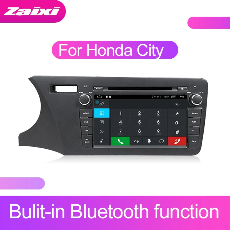 ZaiXi сенсорный экран Android автомобильный аудио для Honda City 2014 ~ 2019 поддержка GPS navi Ipod BT