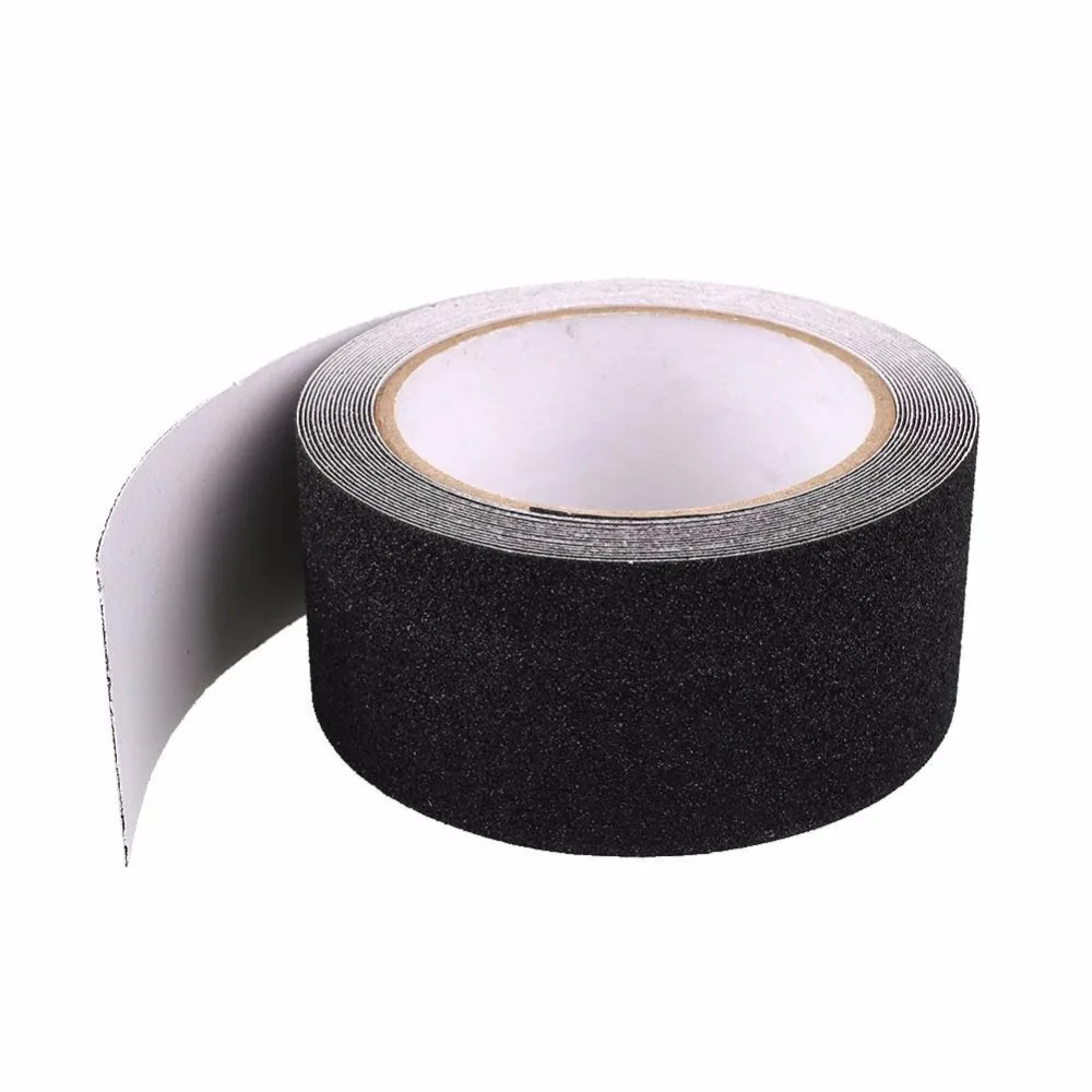 Черный желтый пол ванной Нескользящая самоклеющаяся лента Защитная