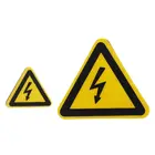 Предупреждение ющая наклейка, клейкие этикетки, опасность поражения электрическим током, безопасность, 25 мм, 50 мм, 100 см, ПВХ, водонепроницаемый