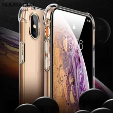 Силиконовый чехол для подушки безопасности для iPhone 7 6 6S 8 Plus 5 5S SE X XS MAX XR Coque Etui Прозрачный чехол для iPhone 8 XS Max X чехол s Силиконовый чехол для подушки безопасности для iPhone 7 6 6S 8 Plus 5 5S SE X XS MAX XR Coque Etui Прозрачный чехол для iPhone 8 XS Max X чехол s