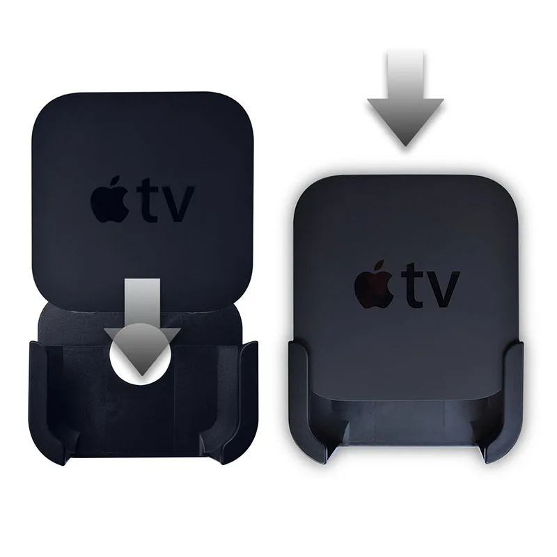Крепление для ТВ для Apple tv 4K 4K настенный кронштейн держатель для Apple tv 4 и 4K силиконовый защитный чехол Siri с пультом дистанционного управления