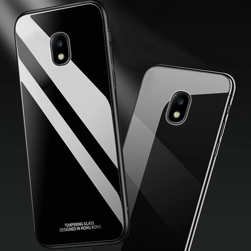 Роскошный зеркальный стеклянный чехол для телефона KaiNuEn samsung galaxy j3 j7 2017 j330 j730