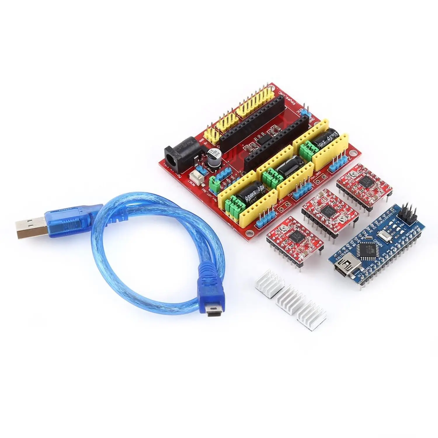 3D Printer Engraving Expansion Board Kit Controller CNC Shield V4+Nano 3.0 | Компьютеры и офис
