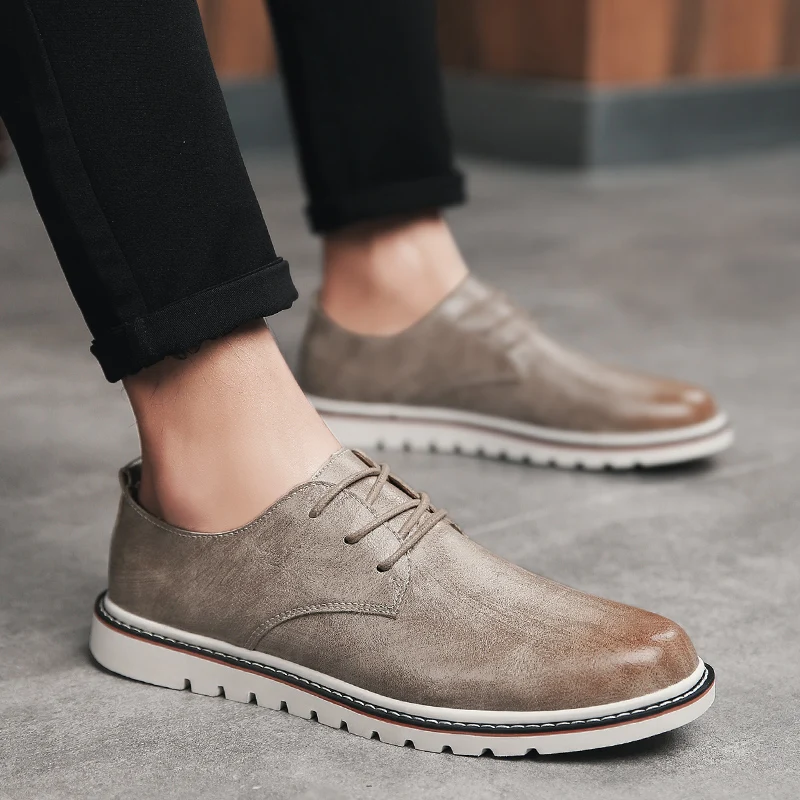 AKZ/Новинка модная мужская повседневная обувь сезон весна-лето удобная на плоской