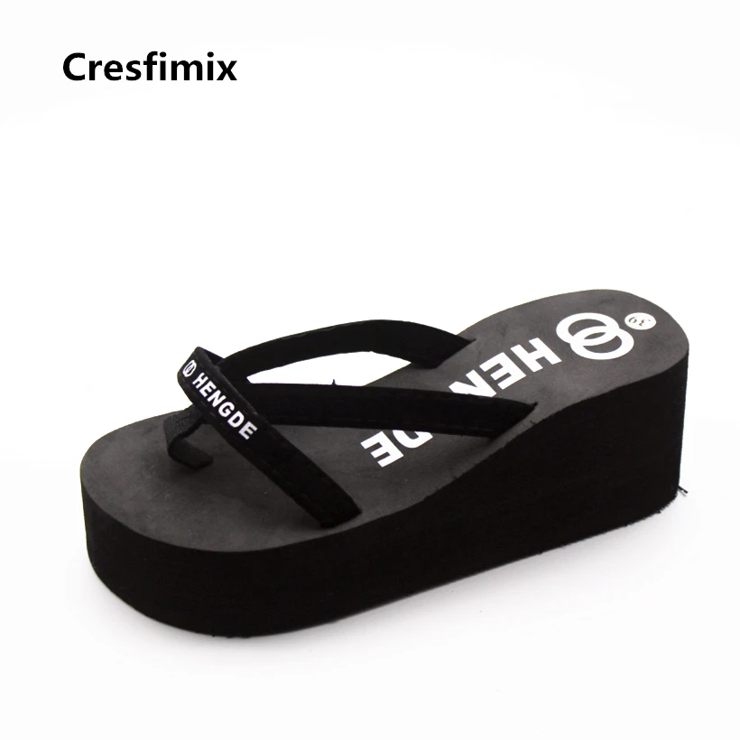 Хохлатки Cresfimix для женщин модные женские шлепанцы 7 см Женские Симпатичные мягкие