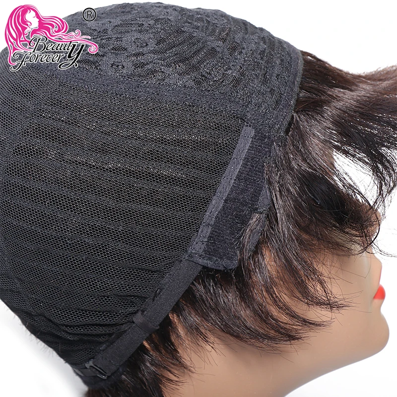 Красота навсегда 13*3 короткие прямые Remy натуральные волосы парик с волосами