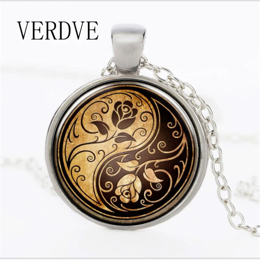 Новое ожерелье с кулоном VERDVE тайские драгоценные камни черно-белое | Украшения и