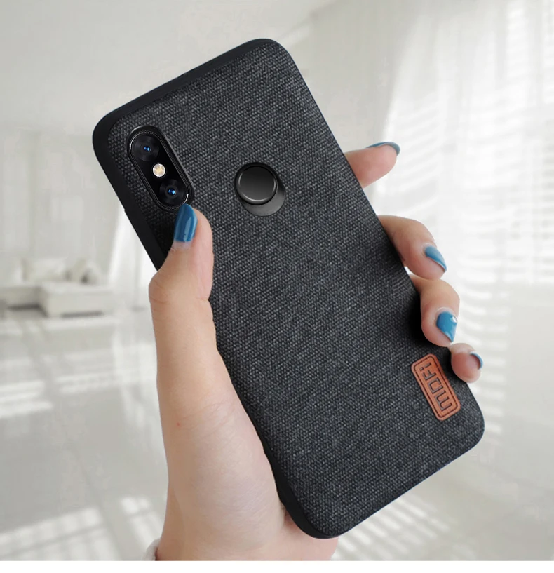Чехол для mi x 3, чехол MOFI для Xiaomi mi x 3, задний тканевый чехол для mi x 3, мягкий ТПУ чехол с краями, полный Чехол, матовый деловой чехол 6,39''