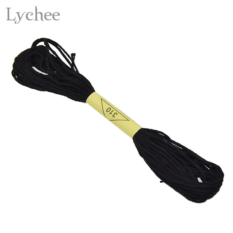 Lychee Life Black Cross Stitch Embroidery Thread DIY Handmade Sewing Craft Accessories | Дом и сад