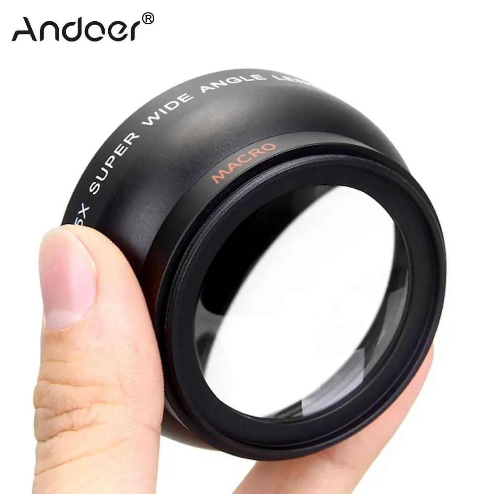 Andoer 58 мм 0.45x HD широкоугольный объектив с макрообъективом для Canon Nikon Sony Pentax камеры