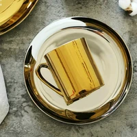 mug ceramic gold plated snack plate silver plated breakfast tray tray coffee cup