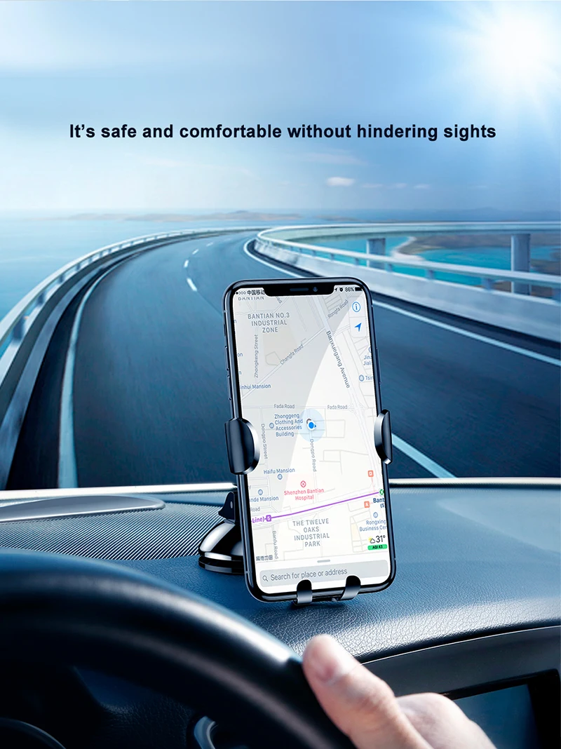 Автомобильный держатель для телефона Baseus для iPhone X samsung S8 S9, держатель для мобильного телефона, подставка для телефона, автомобильный держатель для телефона Soporte Telefono