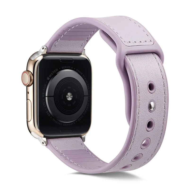 Модный кожаный ремешок для Apple watch 42 мм 38 силиконовый часов correas 44 40 браслет iwatch 4 3 2