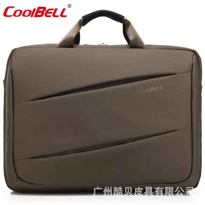 Coolbell модная повседневная сумка для ноутбука Противоударная 17 дюймовая сумка для ноутбука сумка на одно плечо - Цвет: khaki
