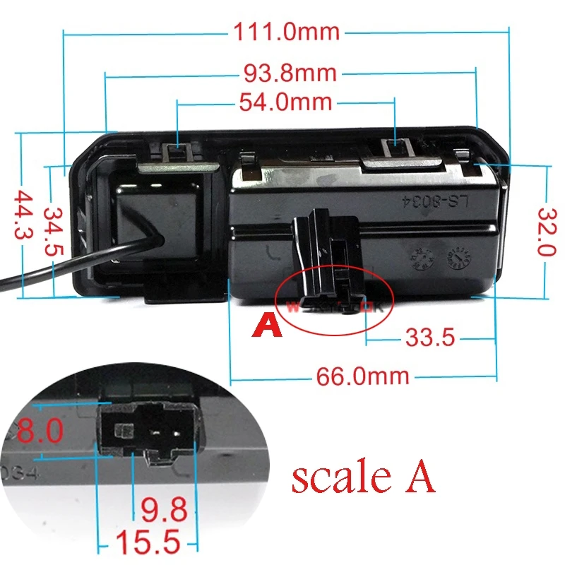 Приложение wifi HD Смарт камера заднего вида для Audi Q2 Q5L A5 Skoda karoq KODIAQ Cayenne ручка багажника подходит устройство Android IOS