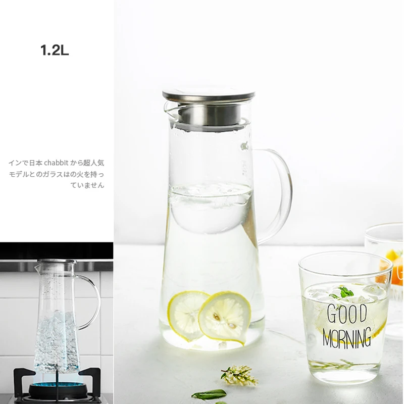 Teapot Drinks 1200ml 400ml Water Glass 300ml Drinking Juice Cup Wood frame for Cups Theepot Theiere Tea Pot Large Capacity | Дом и сад