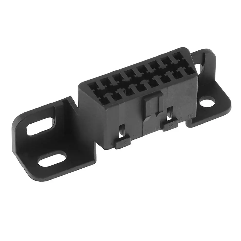OBD II 16Pin пластиковый гнездовой угловой разъем для автомобиля диагностические
