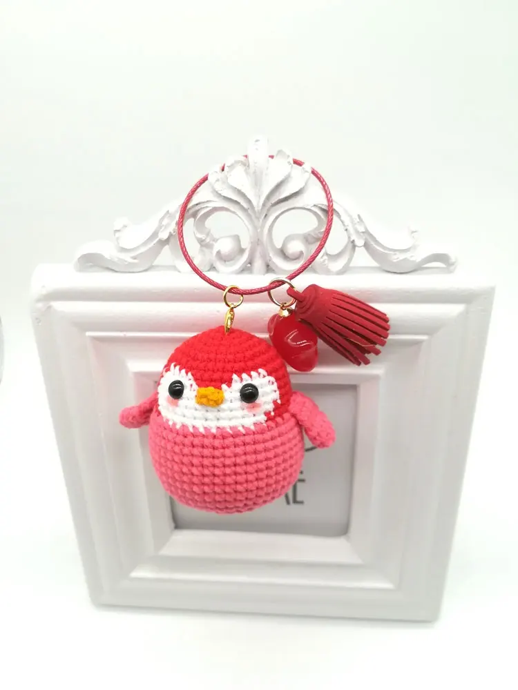 6*6 см маленький пингвин ручной вязки шерстяная кукла кулон крючком Amigurumi Baby