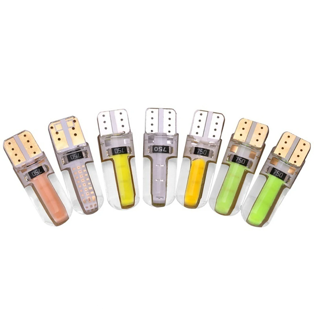1 шт. T10 светодиодный W5W 6SMD светодиодный Автомобильный светодиодный светильник с боковой внутренней лампой T10 силиконовый корпус номерного знака поворотные боковые лампы водонепроницаемые