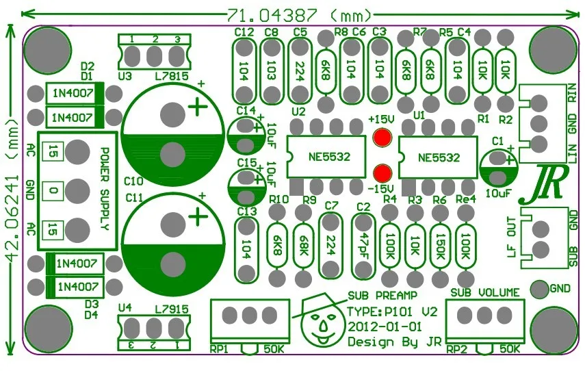 NE5532 ультра фильтр низких частот для сабвуфера усилитель baord|low pass|low pass filteramplifier for