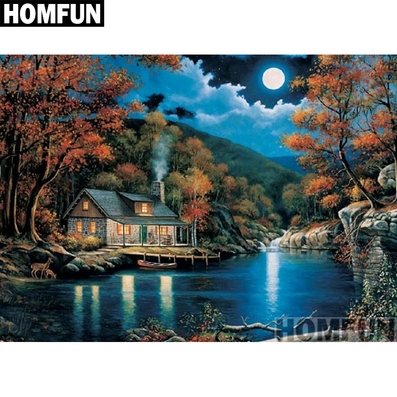 Алмазная живопись HOMFUN A00932 картина сделай сам с полными квадратными/круглыми