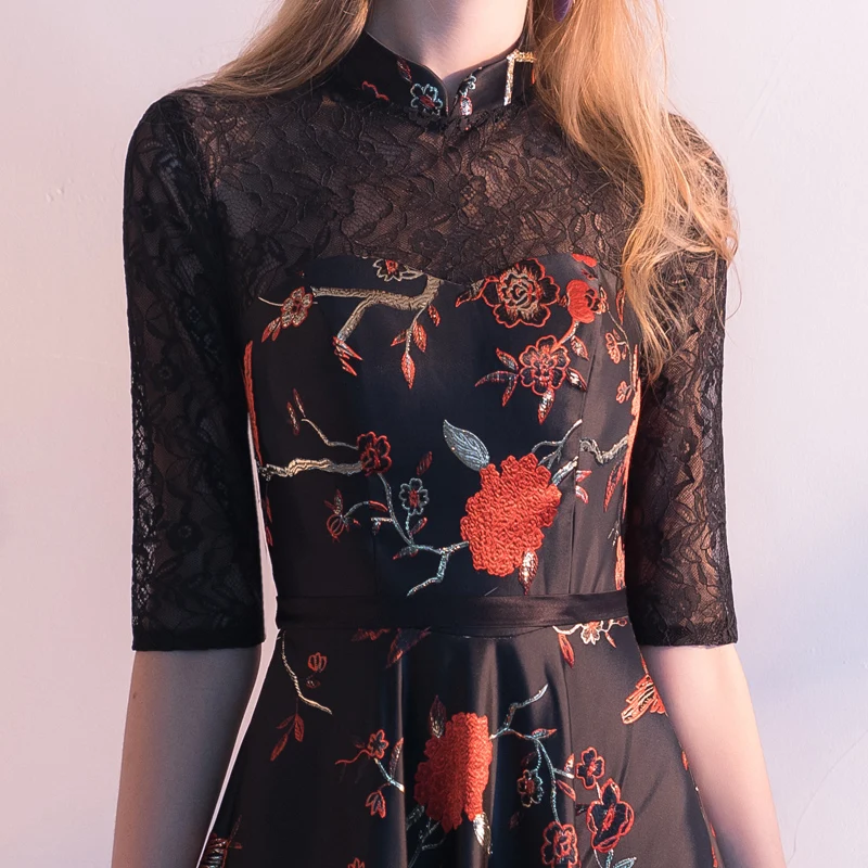 Robe de soiree Новые Вечерние платья трапециевидной формы с высокой вышивкой и