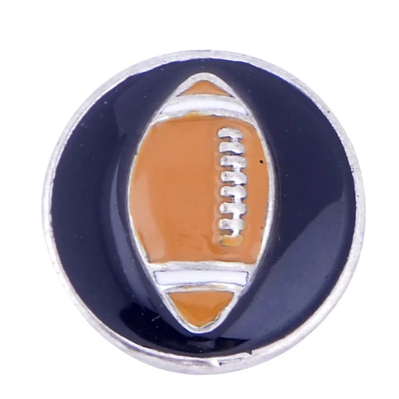 1 шт. красивый Шарм Крест Футбол Любовь американский флаг 18 мм круглая кнопка для