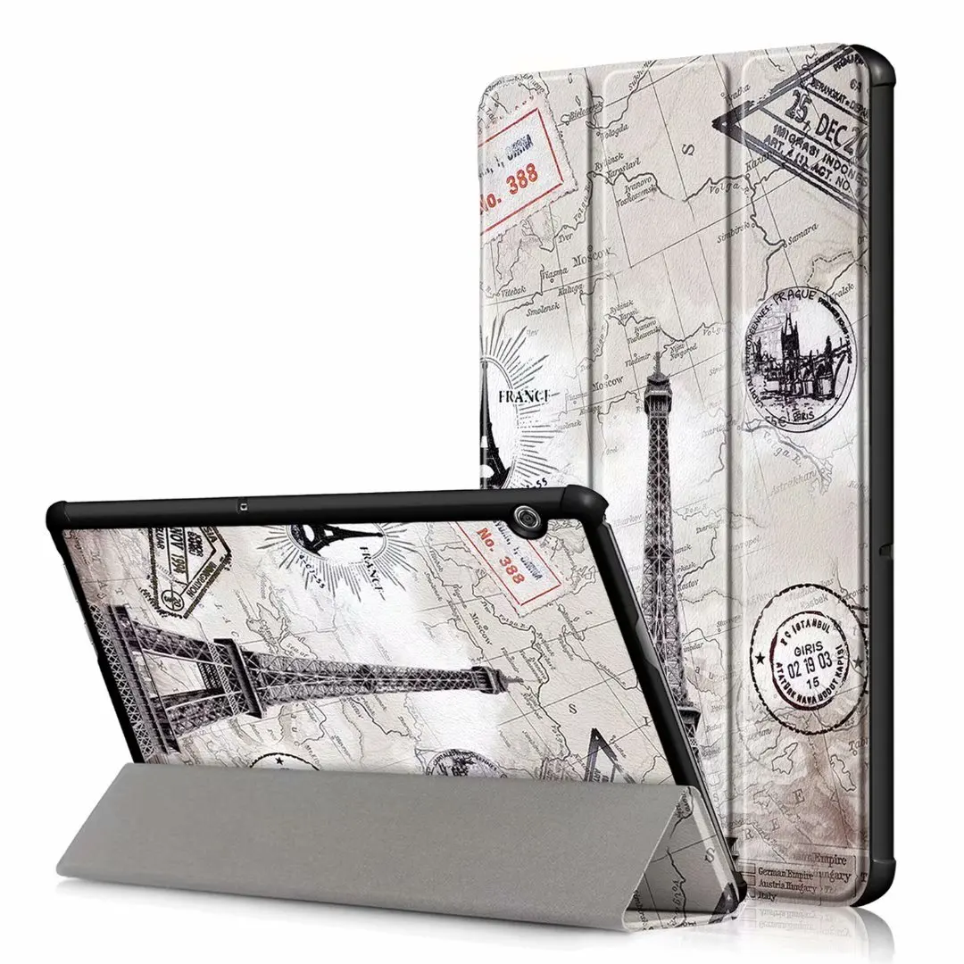 Ультра тонкий чехол для huawei Mediapad T5 10 AGS2-W09/L09/L03/W19 10," чехол для huawei Mediapad T5 10 чехол для планшета+ пленка+ стилус