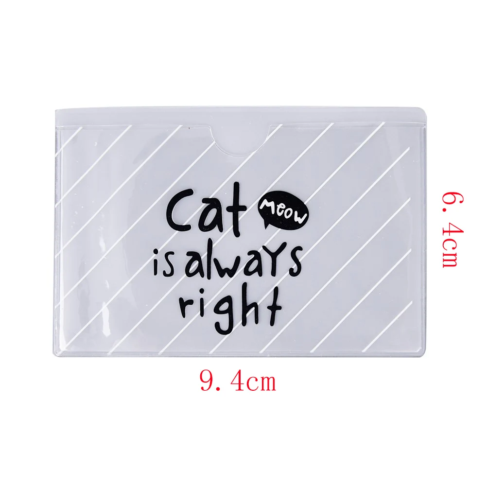 1PCS Fashion Transparent PVC Summer Travel Credit Card Holder Women Bag Transport Bus Car Business Cover Case | Багаж и сумки