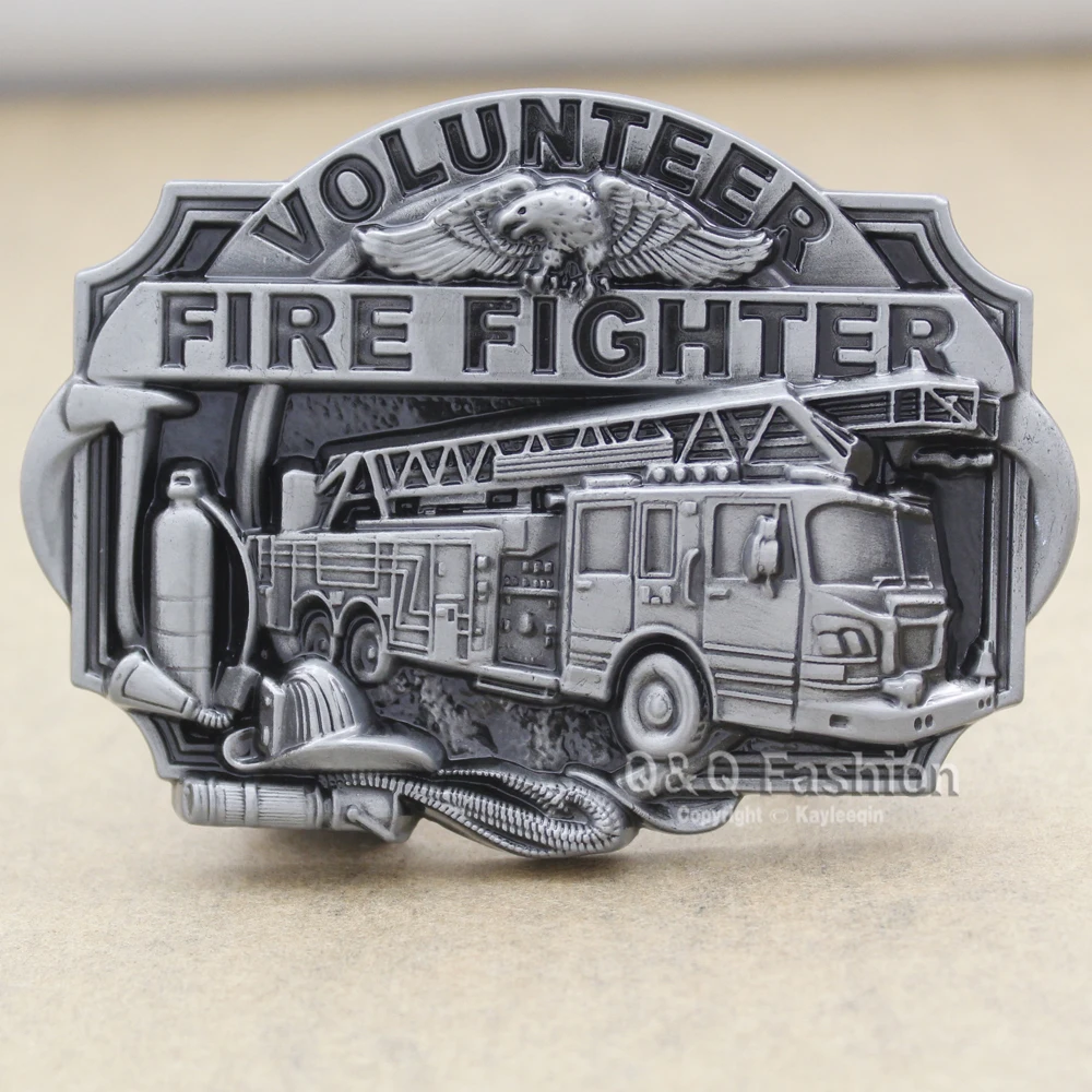 Пожарная машина волонтер Орел пожарный комплект Западная Посеребренная Пряжка