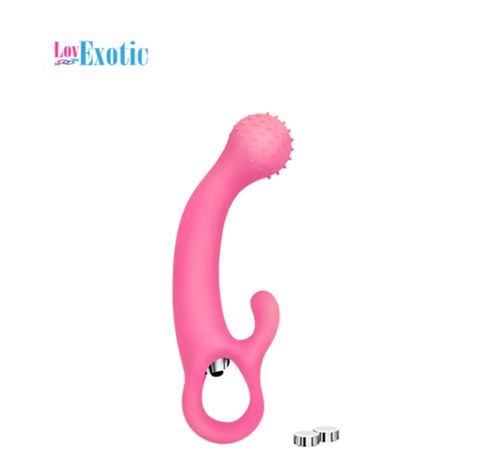 Розовый 10 скоростей силиконовый пунктирной линии бутон G-spot Стимулятор палочка