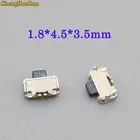 ChengHaoRan 10 шт.20 шт., упаковка катушки, тактильные кнопки, кнопка мгновенного действия, кнопка 1,8x4,5x3,5 мм (2x4 мм) для телефона, боковое нажатие