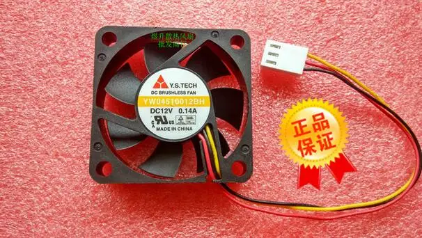 . 4,5 см 45*45*10 YW04510012BH DC12V 0.14A 3-проводной вентилятор
