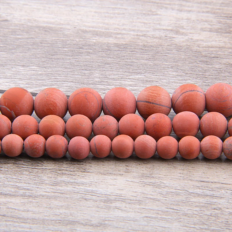 Бусины Из Красного камня для изготовления ювелирных изделий 4/6/8/10/12 мм|Бусины| |