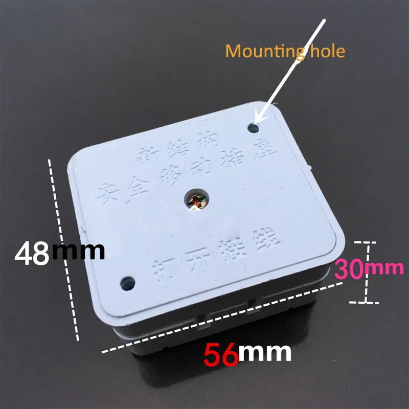 2 шт. электрическая настенная розетка поверхностного монтажа пластиковая