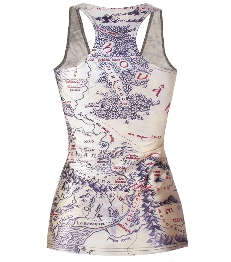 Summer camisoles for women 3D Vest tops World of Map Camisole top Causal sexy crop harajuku tank new Cheap Tank | Женская одежда