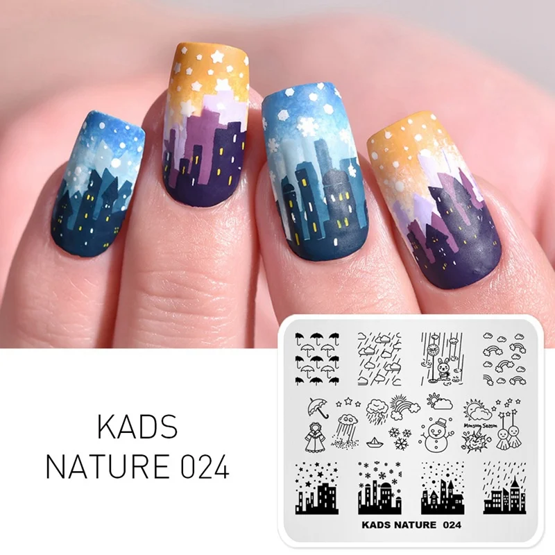 Nature 024 Новые пластинки для ногтей для штамповки 34 дизайнов Маникюр штамповка Фламинго Летняя мода природа изображения штамп для ногтей художественный трафарет - Цвет: Nature 024