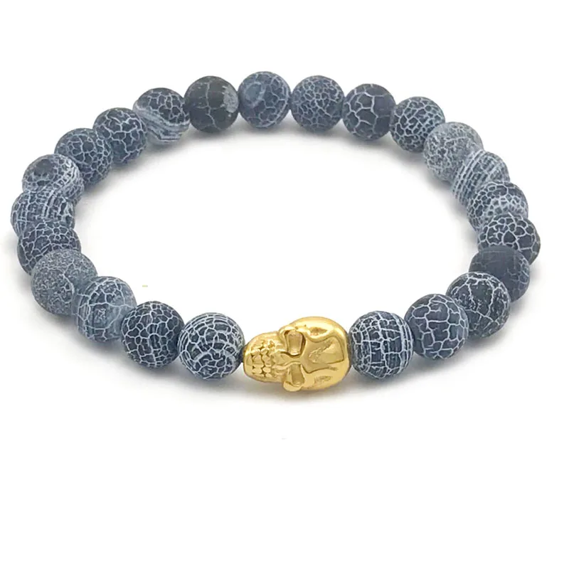 10 шт. мужской браслет с черепом 8 мм|bracelet with|skull braceletbracelet designer |