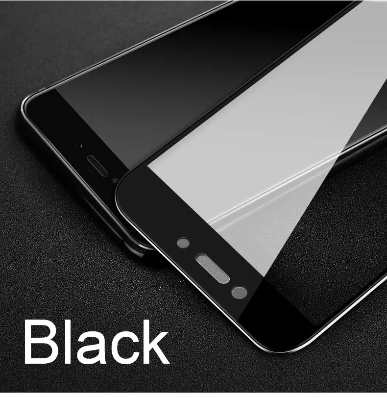Black Imak Полное покрытие экрана Закаленное стекло Защитная для Xiaomi Redmi 4X5,0 дюйма 2.5D закругленные края Олеофобная - Цвет: Black