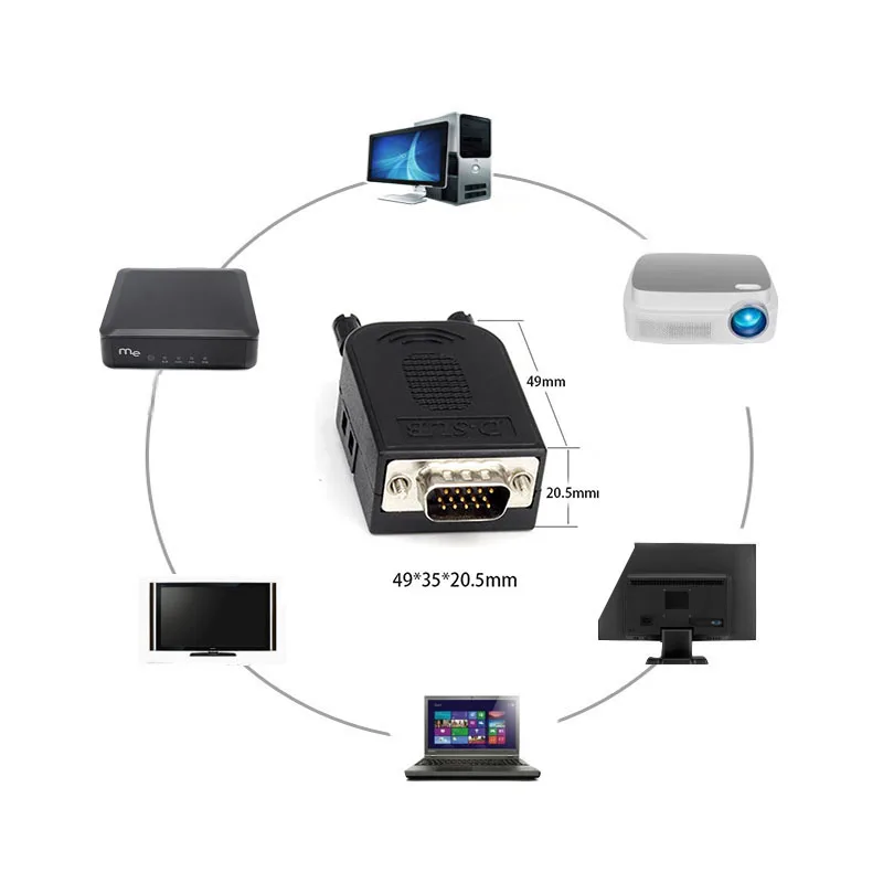 Позолоченный Разъем DB15 для пайки из чистой меди без VGA 3 ряда 15 контактов