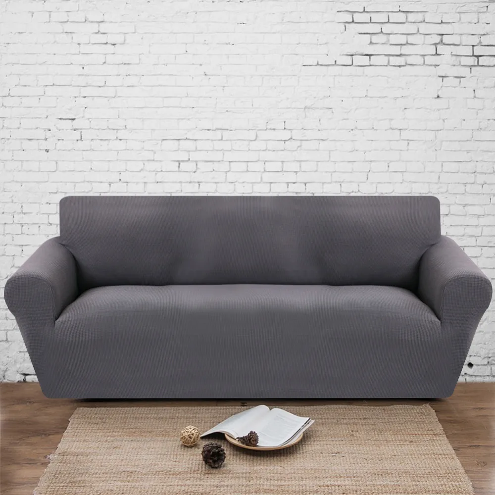 Эластичный чехол для дивана гостиной сплошной цвет спандекс растягивающийся